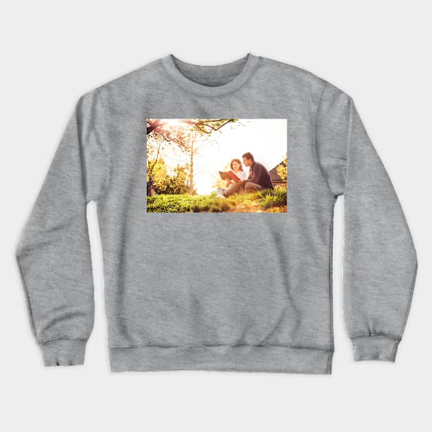 Students learning for exam Crewneck Sweatshirt by 1STunningArt